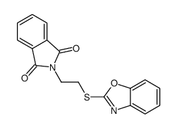 2-[2-(1,3-benzoxazol-2-ylsulfanyl)ethyl]isoindole-1,3-dione结构式
