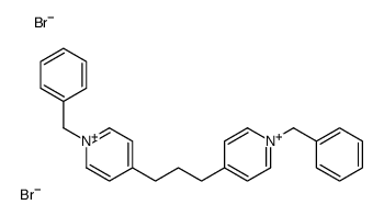 1-benzyl-4-[3-(1-benzylpyridin-1-ium-4-yl)propyl]pyridin-1-ium,dibromide Structure