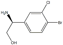 (2S)-2-AMINO-2-(4-BROMO-3-CHLOROPHENYL)ETHAN-1-OL结构式