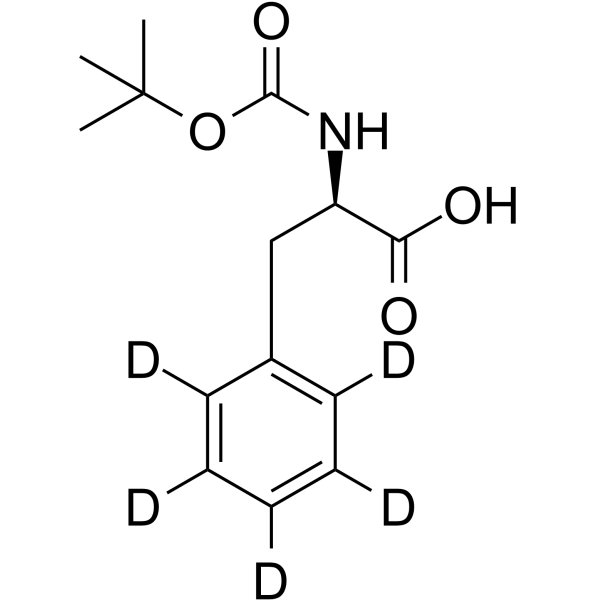 D-Phenyl-alanine-N-t-Boc-d5 Structure