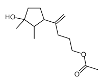 4-(3-hydroxy-2,3-dimethylcyclopentyl)pent-4-enyl acetate结构式