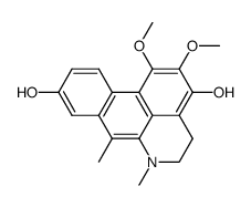 3,9-dihydroxy-1,2-dimethoxy-7-methyl-6a,7-dehydroaporphine结构式