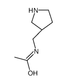 N-[(3R)-pyrrolidin-3-ylmethyl]acetamide structure