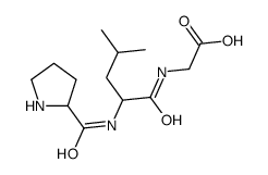 2-[[4-methyl-2-(pyrrolidine-2-carbonylamino)pentanoyl]amino]acetic acid结构式