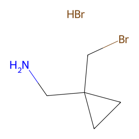 1-[1-(bromomethyl)cyclopropyl]methanamine hydrobromide structure