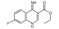 4-Amino-7-fluoroquinoline-3-carboxylic acid ethyl ester结构式