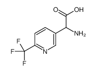 2-amino-2-[6-(trifluoromethyl)pyridin-3-yl]acetic acid结构式