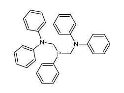 Bis(diphenylaminomethyl)phenylphosphine结构式