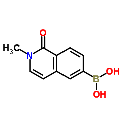 (2-Methyl-1-oxo-1,2-dihydro-6-isoquinolinyl)boronic acid Structure