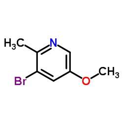 3-Bromo-5-methoxy-2-methylpyridine structure