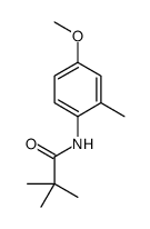 N-(4-methoxy-2-methylphenyl)-2,2-dimethylpropanamide结构式