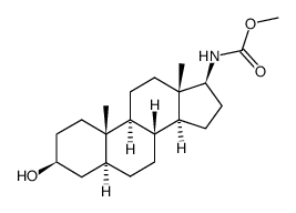 3β-hydroxy-17β-methoxycarbamoyl-5α-androstane Structure