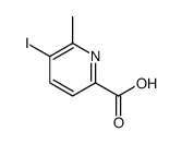 5-iodo-6-methylpyridine-2-carboxylic acid结构式