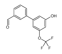 3-[3-hydroxy-5-(trifluoromethoxy)phenyl]benzaldehyde结构式