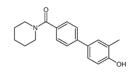 [4-(4-hydroxy-3-methylphenyl)phenyl]-piperidin-1-ylmethanone Structure
