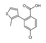 4-chloro-2-(2-methylthiophen-3-yl)benzoic acid Structure