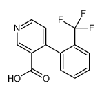 4-[2-(trifluoromethyl)phenyl]pyridine-3-carboxylic acid结构式