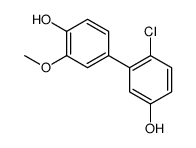 4-(2-chloro-5-hydroxyphenyl)-2-methoxyphenol Structure