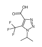 1-isopropyl-5-trifluoromethyl-1,2,3-triazole-4-carboxylic acid Structure