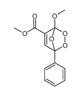 methyl 1-methoxy-5-phenyl-2,3,7-trioxabicyclo(2.2.1)hept-5-ene-6-carboxylate结构式