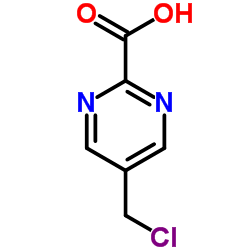 5-chloromethyl-pyrimidine-2-carboxylic acid structure