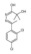 N-[1-(2,4-dichlorophenyl)ethylideneamino]-2-hydroxy-2-methylpropanamide Structure