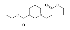 ethyl 1-(3-ethoxy-3-oxopropyl)piperidine-3-carboxylate Structure
