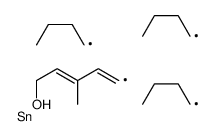 3-methyl-5-tributylstannylpenta-2,4-dien-1-ol Structure