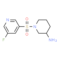 1-(5-fluoropyridin-3-ylsulfonyl)piperidin-3-amine structure