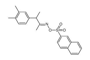 3-(3,4-dimethylphenyl)butan-2-one O-naphthalen-2-ylsulfonyl oxime Structure