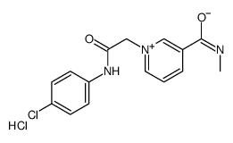 1-[2-(4-chloroanilino)-2-oxoethyl]-N-methylpyridin-1-ium-3-carboxamide,chloride结构式