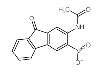 Acetamide,N-(3-nitro-9-oxo-9H-fluoren-2-yl)- structure