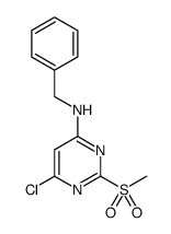 benzyl-(6-chloro-2-methanesulfonylpyrimidin-4-yl)amine Structure