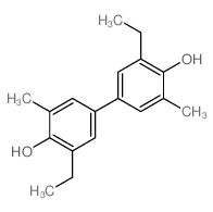 [1,1'-Biphenyl]-4,4'-diol,3,3'-diethyl-5,5'-dimethyl- Structure