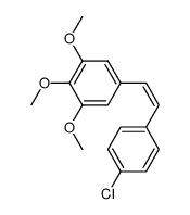 (Z)-1-(4-chlorophenyl)-2-(3,4,5-trimethoxyphenyl)ethene Structure
