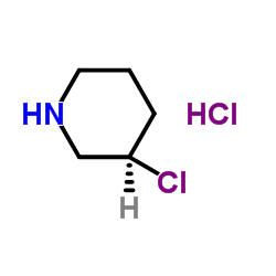 (3R)-3-Chloropiperidine hydrochloride (1:1)结构式