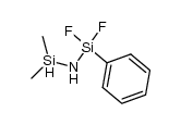 1,1-dimethyl-3-phenyl-3,3-difluorodisilazane structure