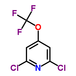 2,6-Dichloro-4-(trifluoromethoxy)pyridine结构式