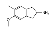 5-Methoxy-6-methyl-2,3-dihydro-1H-inden-2-amine structure