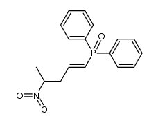 (E)-4-nitropent-1-enyl diphenylphosphine oxide Structure