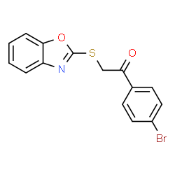 2-(1,3-BENZOXAZOL-2-YLTHIO)-1-(4-BROMOPHENYL)ETHANONE picture