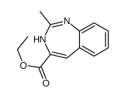 ethyl 2-methyl-3H-1,3-benzodiazepine-4-carboxylate结构式