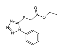 ethyl 2-(1-phenyltetrazol-5-yl)sulfanylacetate Structure