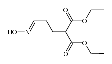 diethyl 2-(3-(hydroxyimino)propyl)malonate Structure