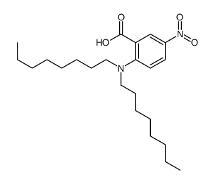 2-(dioctylamino)-5-nitrobenzoic acid结构式