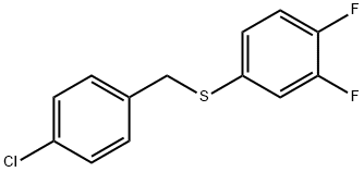 (4-chlorobenzyl)(3,4-difluorophenyl)sulfane结构式