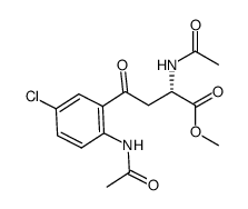 5-chloro-N,Nα-diacetyl-L-kynurenine methyl ester结构式