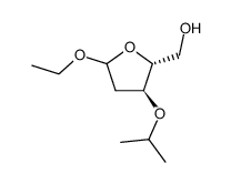 ba-D-erythro-Pentofuranoside, ethyl 2-deoxy-3-O-(1-methylethyl)- (9CI)结构式