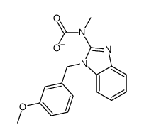 methyl-(5-methoxybenzyl-1H-benzimidazol-2-yl)carbamate结构式