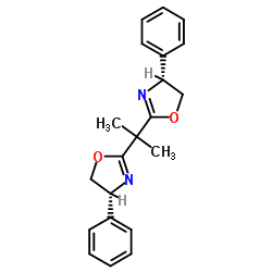 (R,R)-2,2'-(DIMETHYLMETHYLENE)BIS(4-PHENYL-2-OXAZOLINE) Structure